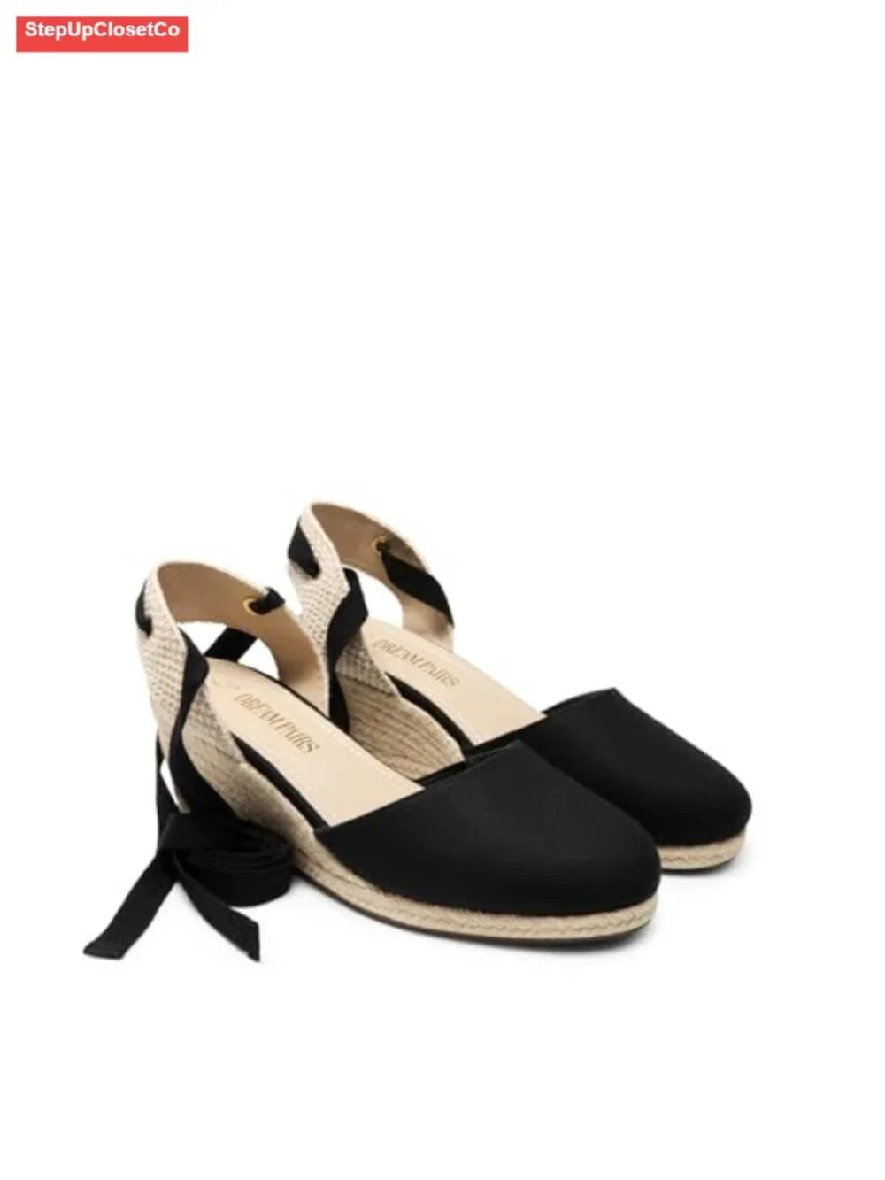 Wedge Sandals Platform Close Toe Espadrilles Strappy Lace Up Casual Dressy
